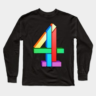 Channel 4 retro Long Sleeve T-Shirt